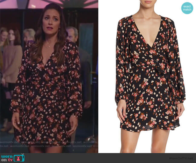 A.L.C. Carlo Floral Print Silk Dress worn by Colleen Brandon-Ortega (Angelique Cabral) on Life in Pieces
