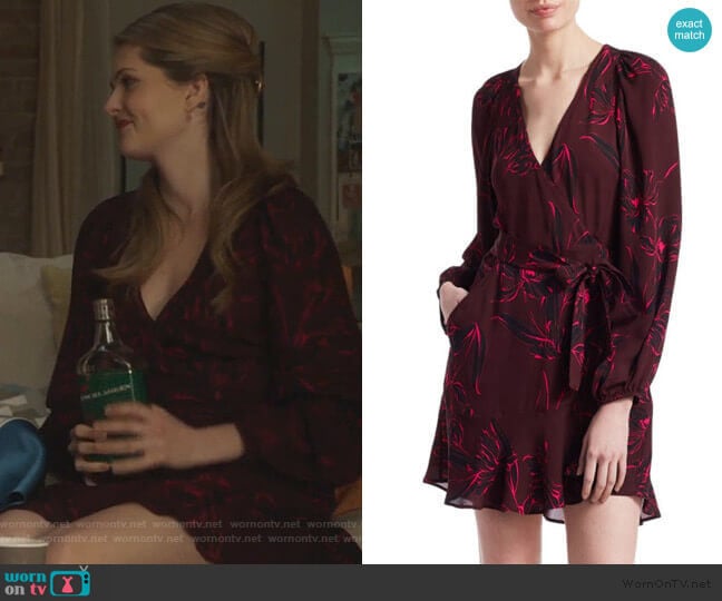 A.L.C. Embry Wrap Mini Dress worn by Sutton (Meghann Fahy) on The Bold Type