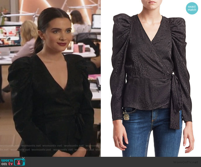 A.L.C. Palermo Jacquard Blouse worn by Jane Sloan (Katie Stevens) on The Bold Type