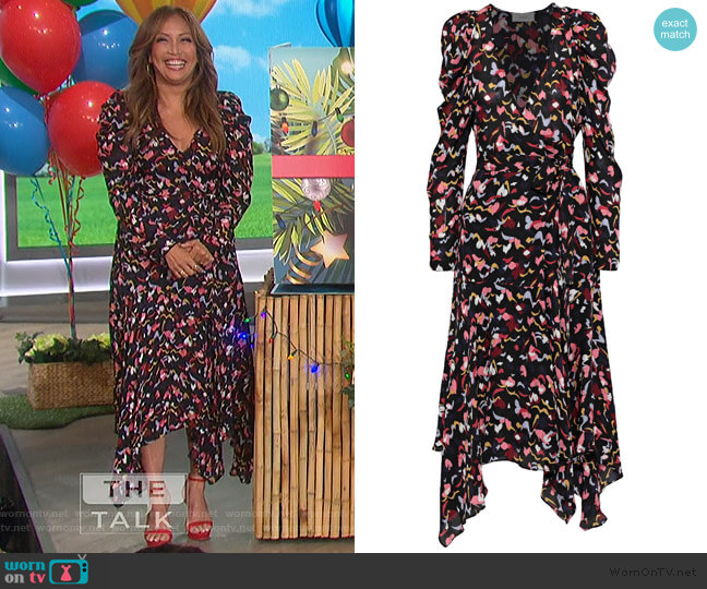 A.L.C. Tianna Dress worn by Carrie Inaba on The Talk