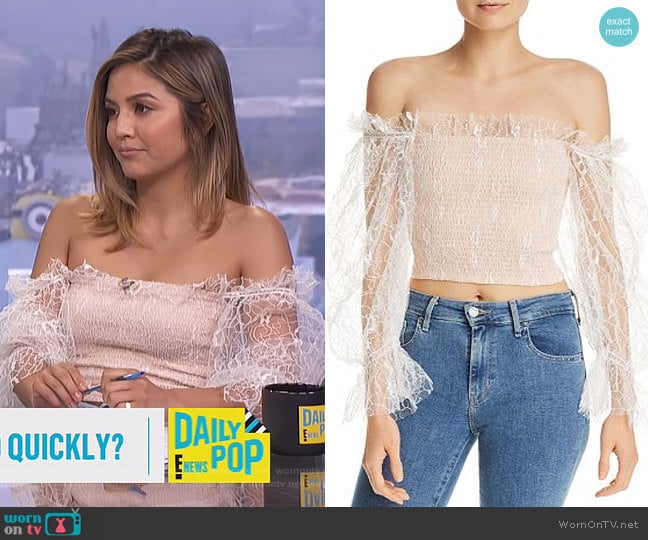 Alice McCall After Dark Top worn by Erin Lim on E! News