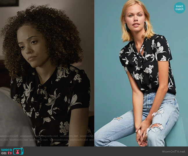 Meave Ruffled Blouse worn by Tabitha Foster (Quintessa Swindell) on Trinkets