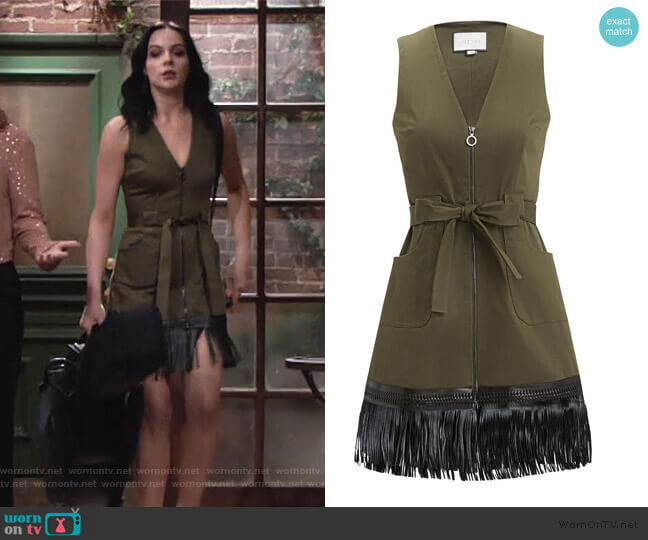 Alexis Lottie Fringe Hem Dress worn by Tessa Porter (Cait Fairbanks) on The Young and the Restless