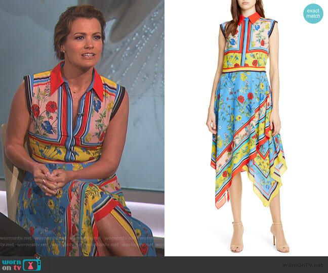 Alice + Olivia Farrah Handkerchief Dress