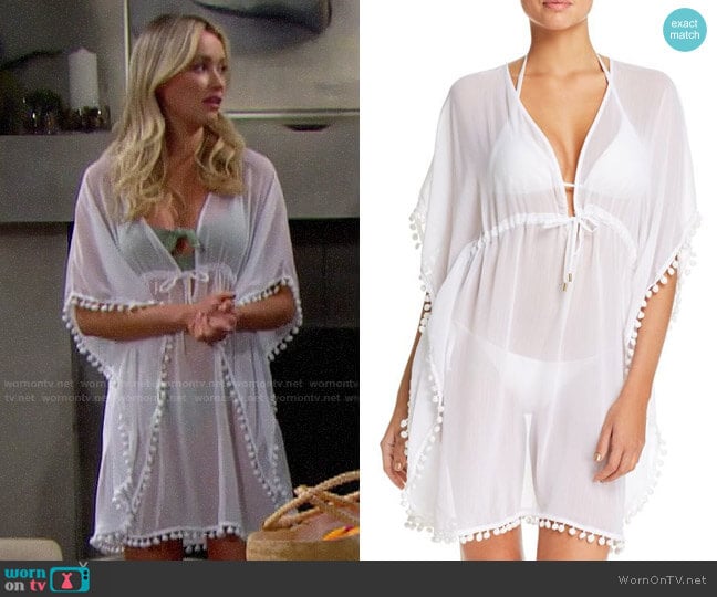 Bleu Rod Beattie Caftan Swim Cover-Up worn by Flo Fulton (Katrina Bowden) on The Bold and the Beautiful