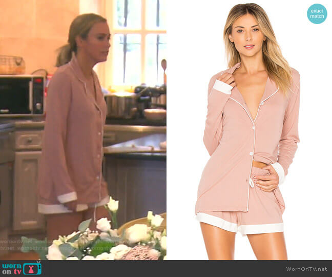 Cosabella Bella Bridal PJ Set worn by Teddi Mellencamp Arroyave on The Real Housewives of Beverly Hills