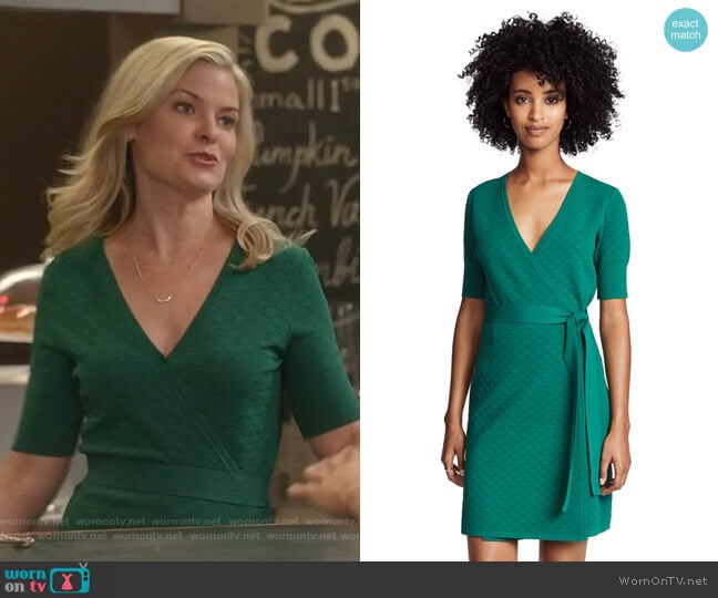 Diane von Furstenberg Sweater Wrap Dress worn by Stephanie Borden (Kylee Evans) on Good Witch