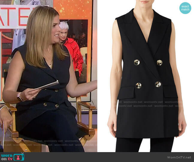 Co Double Breasted Vest worn by Jenna Bush Hager on Today