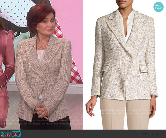 Elie Tahari Jezebel Jacket worn by Sharon Osbourne on The Talk