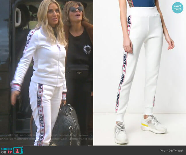 Fendi Side Band Track Pants worn by Dorit Kemsley on The Real Housewives of Beverly Hills