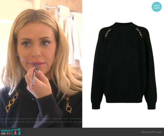 Givenchy Ribbed Sweater worn by Dorit Kemsley on The Real Housewives of Beverly Hills