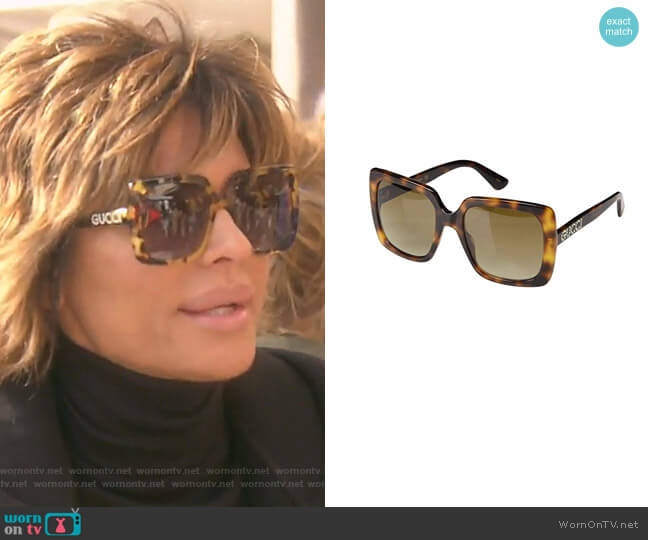 Gucci GG418S Sunglasses worn by Lisa Rinna on The Real Housewives of Beverly Hills