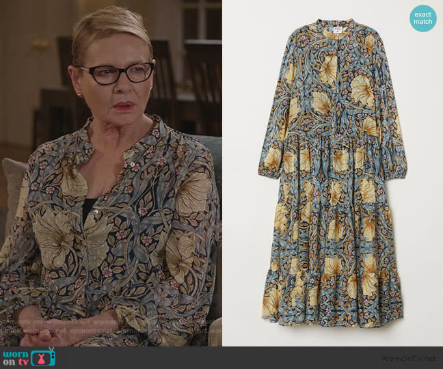 H&M Patterned Maxi Dress worn by Joan Short (Dianne Wiest) on Life in Pieces