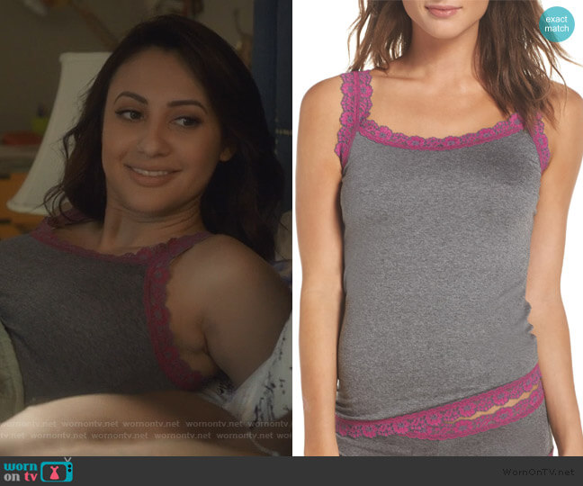 Hanky Panky Classic Heather Jersey Camisole worn by Ana Torres (Francia Raisa) on Grown-ish