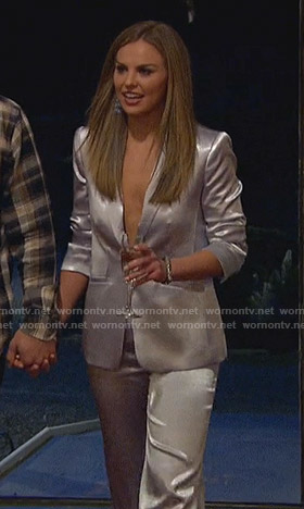 Hannah’s silver suit on The Bachelorette