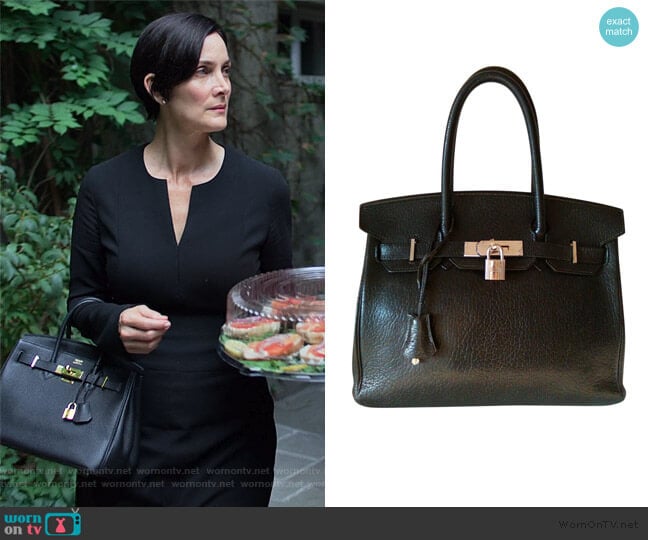 Hermes Birkin 30 Bag worn by Jeryn Hogarth (Carrie-Anne Moss) on Jessica Jones