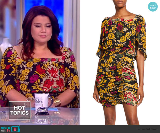 Kobi Halperin Leandra Printed Silk Dress worn by Ana Navarro on The View