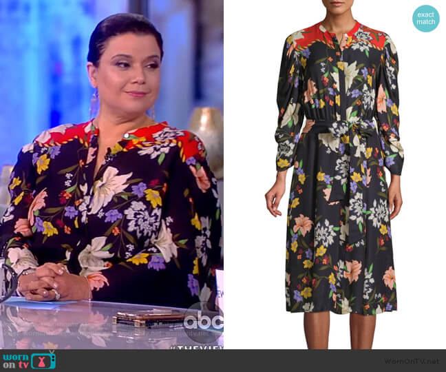 Kobi Halperin Leila Floral Shirtdress worn by Ana Navarro on The View