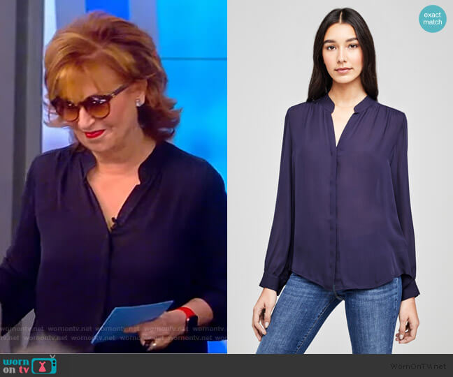 L'Agence Bianca Blouse worn by Joy Behar on The View