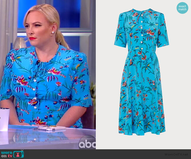 L.K. Bennett Montana Wildflower Dress worn by Meghan McCain on The View
