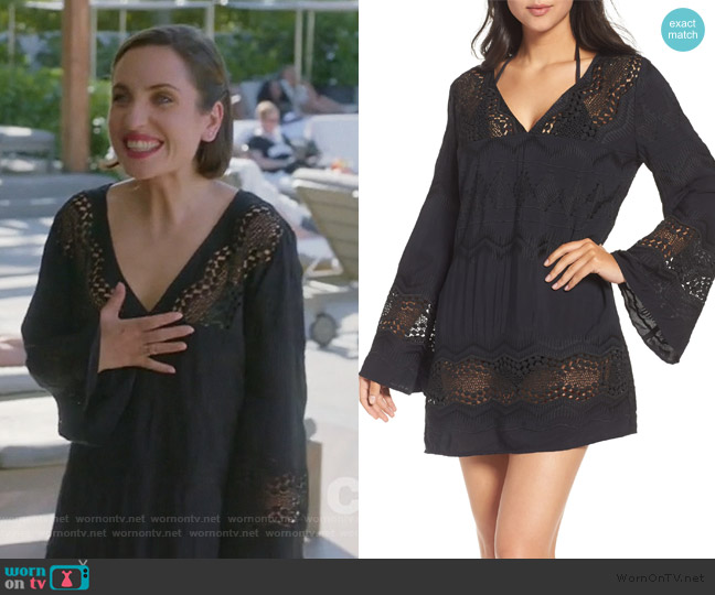 La Blanca Cover-Up Tunic worn by Jennifer Short (Zoe Lister-Jones) on Life in Pieces