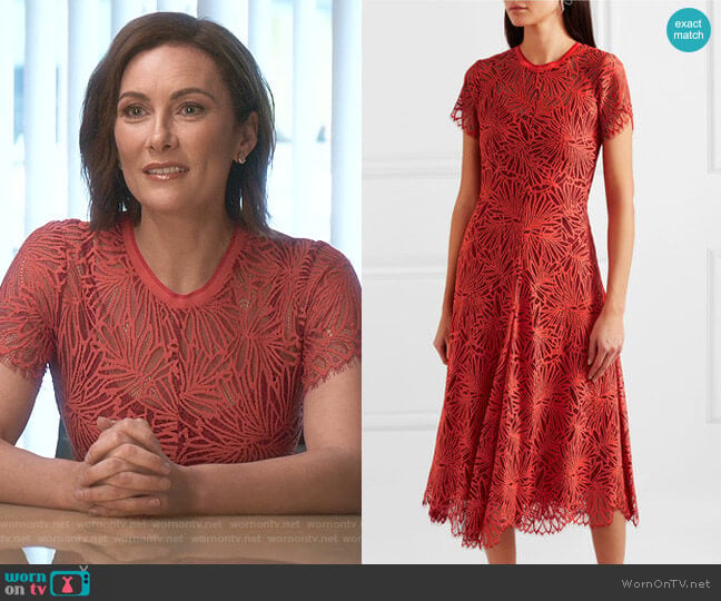 Proenza Schouler Lace Midi Dress worn by Quinn (Laura Benanti) on Younger
