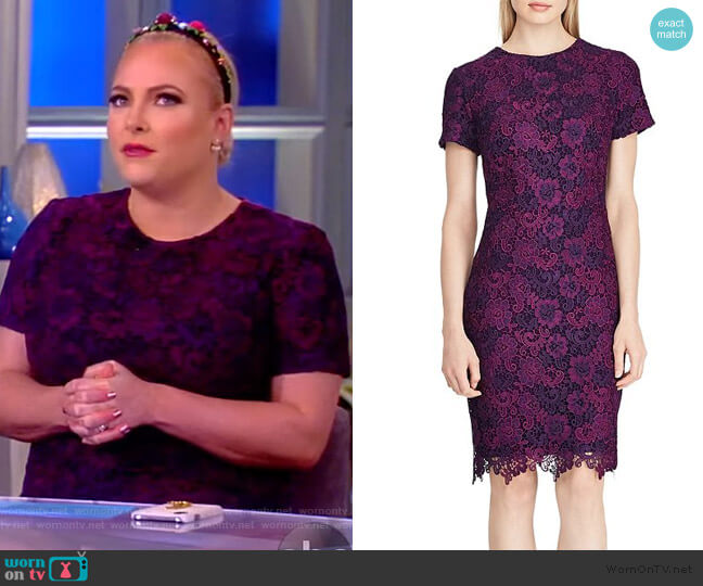 Lauren Ralph Lauren Floral Lace Dress worn by Meghan McCain on The View
