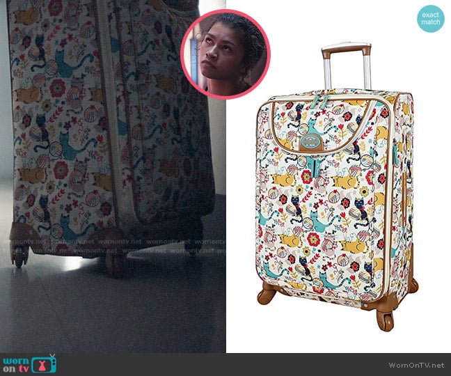 Lily Bloom Furry Friends Luggage worn by Rue Bennett (Zendaya) on Euphoria