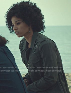 Maia’s green utility jacket on Shadowhunters