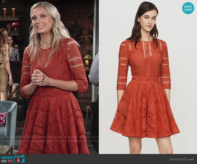 Maje Ripiza Dress worn by Abby Newman (Melissa Ordway) on The Young and the Restless