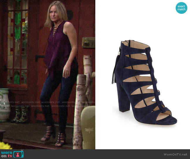 Marc Fisher LTD Hindera Sandal worn by Sharon Newman (Sharon Case) on The Young and the Restless