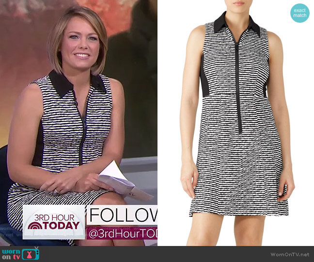 Nanette Lepore Printed Zip Up Polo Dress worn by Dylan Dreyer on Today