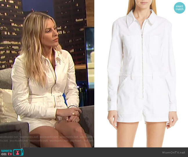 Nili Lotan Soria Romper worn by Morgan Stewart on E! News