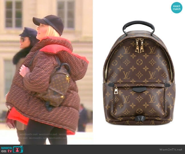 Louis Vuitton Palm Springs MM Backpack worn by Erika Jayne on The Real Housewives of Beverly Hills