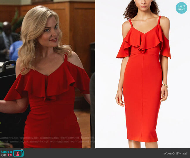 RACHEL Rachel Roy Marcella Dress worn by Stephanie Borden (Kylee Evans) on Good Witch