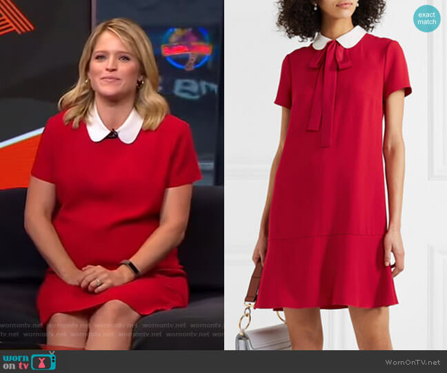 RED Valentino Crepe Dress worn by Sara Haines on Good Morning America
