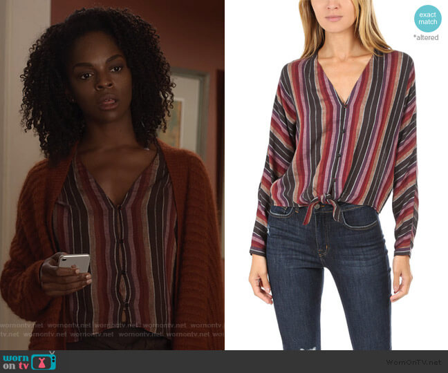 Rails Brava Shirt worn by Angela Archer (Samantha Marie Ware) on What/If