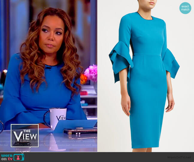 Roksanda Ronda Dress worn by Sunny Hostin on The View
