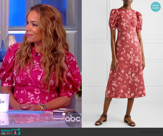 Sea Monet Floral Print Dress worn by Sunny Hostin on The View