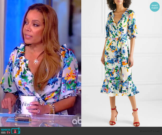 Saloni Olivia Dress worn by Sunny Hostin on The View