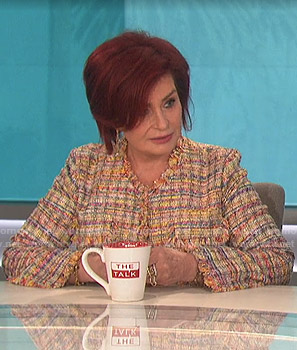 Sharon’s tweed jacket on The Talk