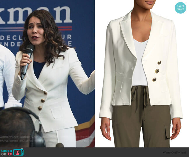 Smythe Double-Breasted Three-Button Wrap Blazer worn by Isabel Pardo (Elena Tovar) on Designated Survivor