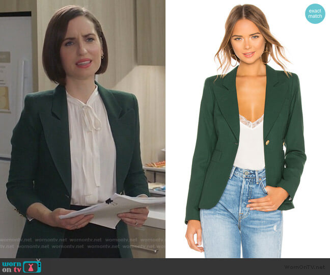 Smythe Duchess Blazer worn by Jennifer Short (Zoe Lister-Jones) on Life in Pieces