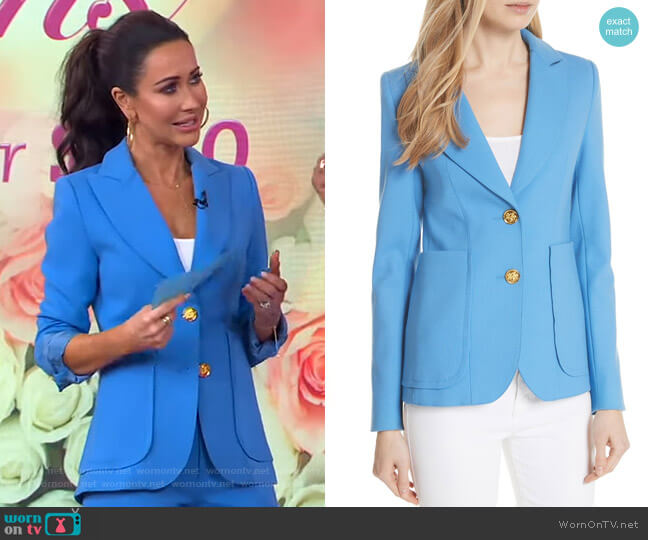 Smythe Portrait Neck Wool Blazer