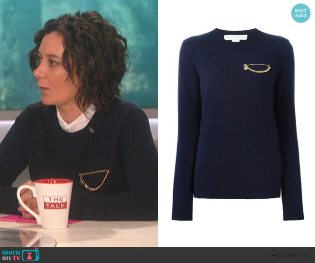 Stella McCartney Falabella Sweater worn by Sara Gilbert on The Talk