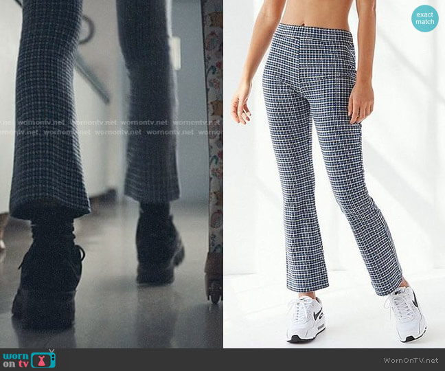 Urban Outfitters Casey Kick Flare Pant worn by Rue Bennett (Zendaya) on Euphoria