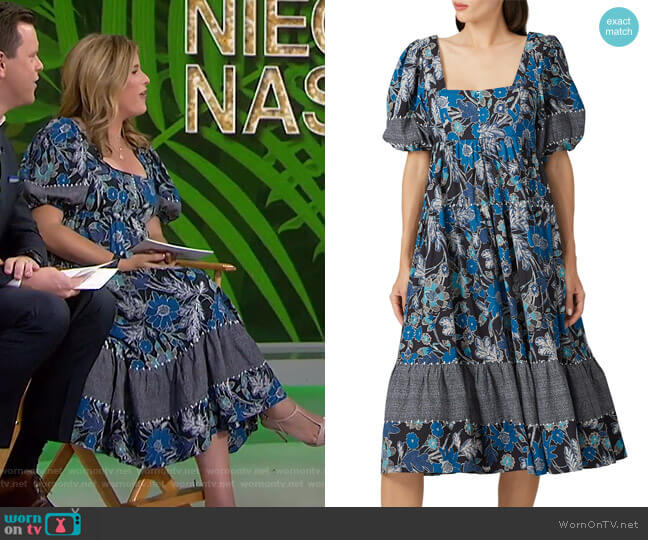 Ulla Johnson Nora Dress worn by Jenna Bush Hager on Today