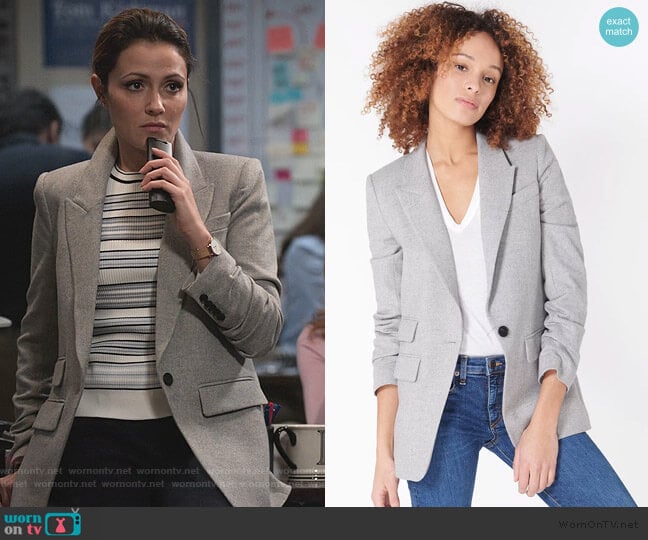 Veronica Beard Martel Dickey Jacket worn by Emily Rhodes (Italia Ricci) on Designated Survivor