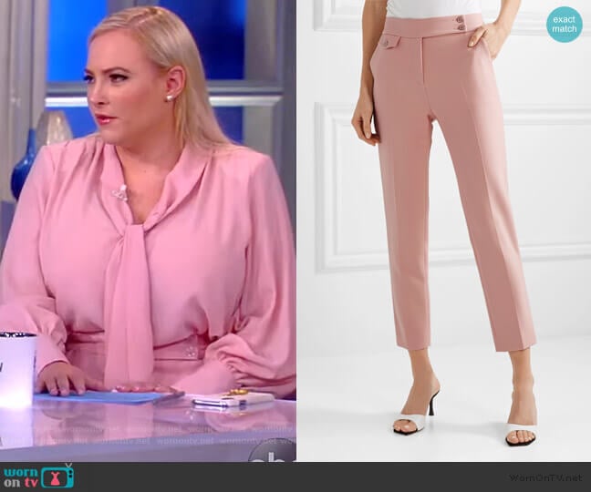 Veronica Beard Renzo crepe tapered pants worn by Meghan McCain on The View