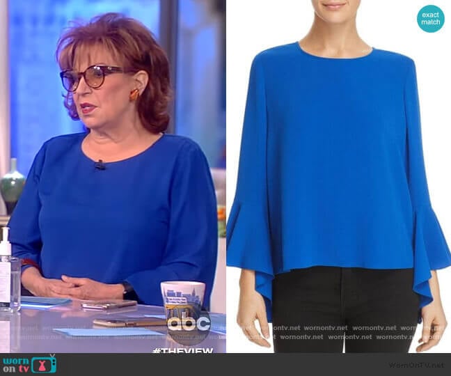 Vince Camuto Blue Bell Sleeve Blouse worn by Joy Behar on The View